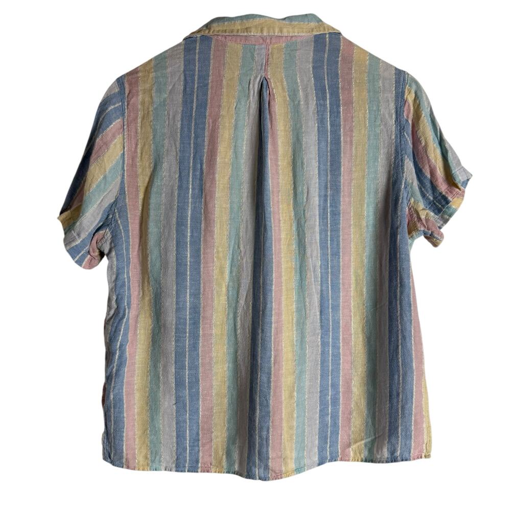 Rails Zuma Jubilee Stripe Linen Blend Short Sleev… - image 8